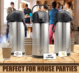 Airpot Coffee Carafe - Thermal Beverage Dispenser (102 oz.)
