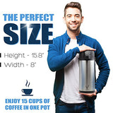 Airpot Coffee Carafe - Thermal Beverage Dispenser (102 oz.)