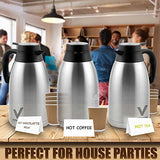 Coffee Thermal Carafe (68 Oz) + Free Brush