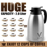 Coffee Thermal Carafe (68 Oz) + Free Brush