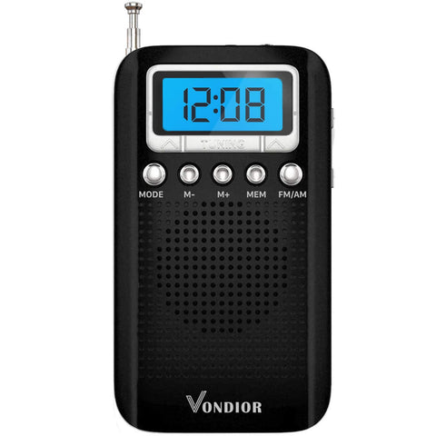  Portable Pocket Radio with Alarm Clock